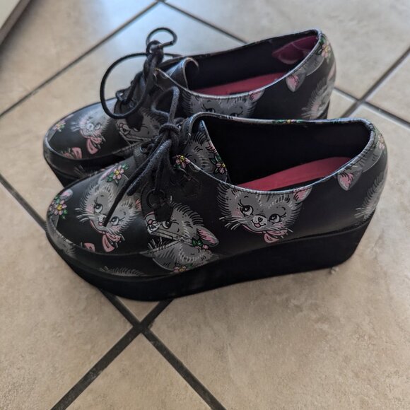 Iron Fist Womens Cat Lady Creepers Size 6 - Picture 5 of 11